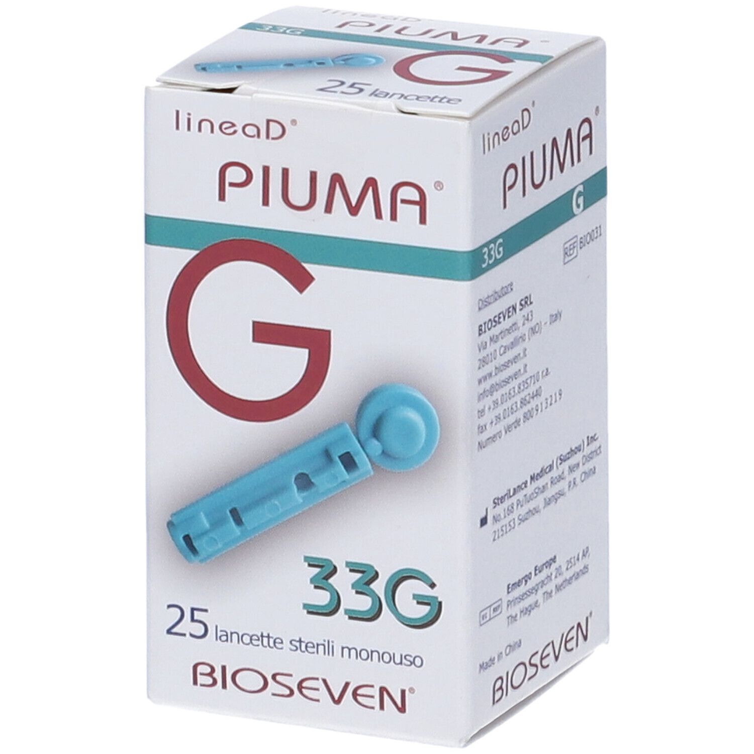 Lancette Pungidito Linea D Piuma Gauge 33 25 Pezzi