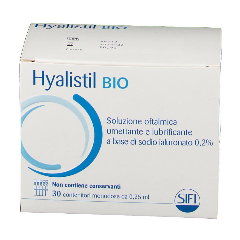 Hyalistil BIO Soluzione oftalmica umettante e lubrificante