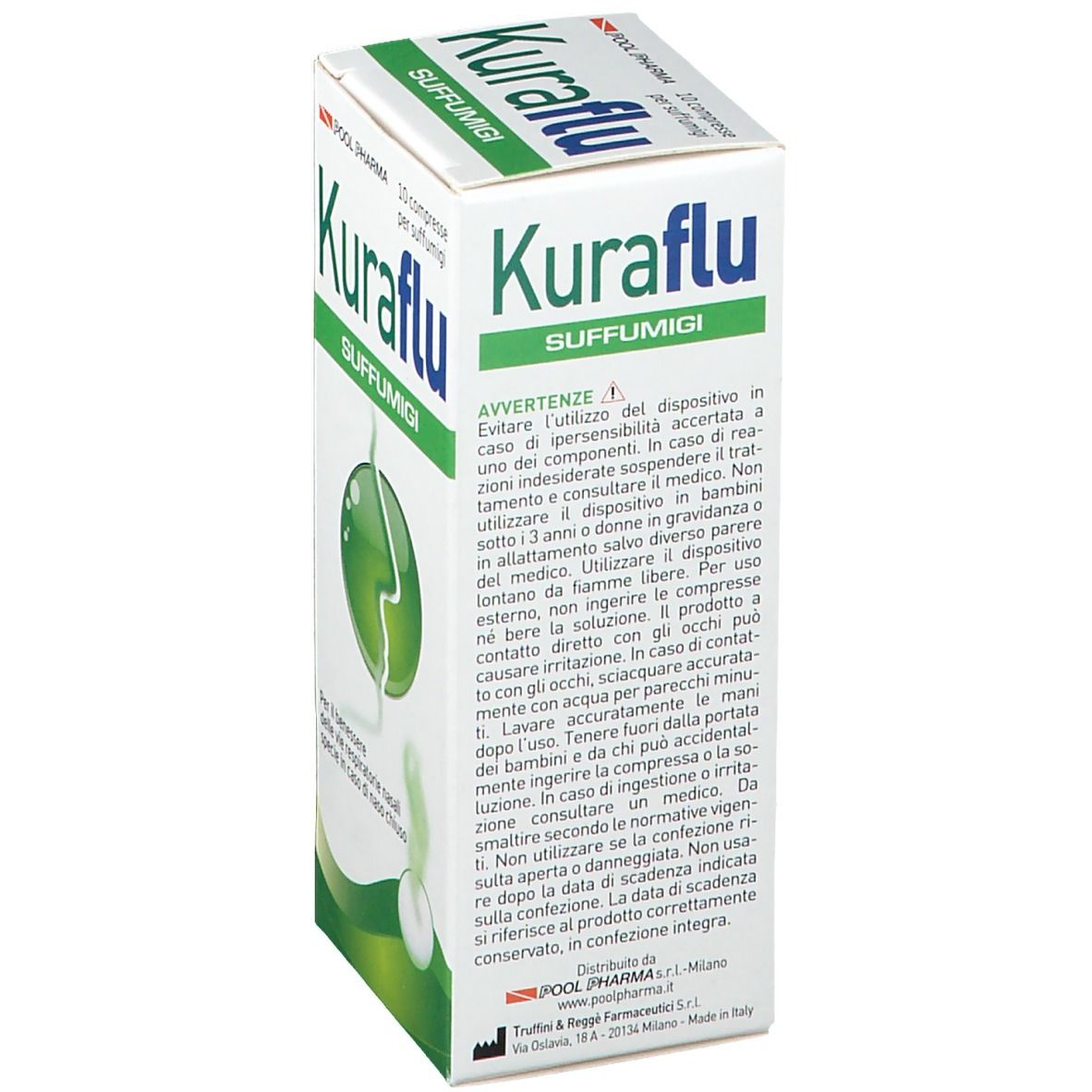 Kuraflu Suffumigi 10 Compresse - Pool Pharma - Dea Salus