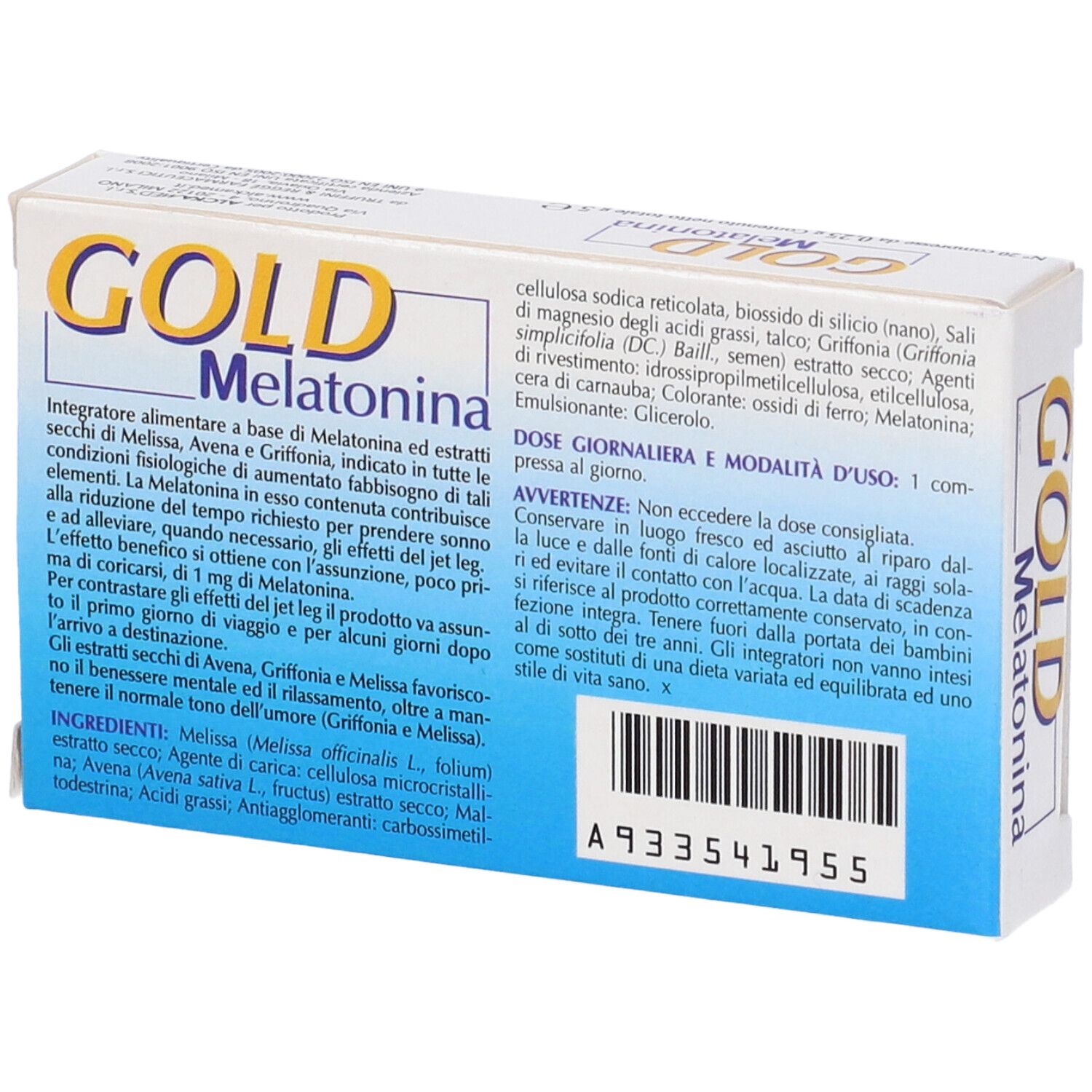 Melatonina Gold Htp 1Mg 20 Compresse