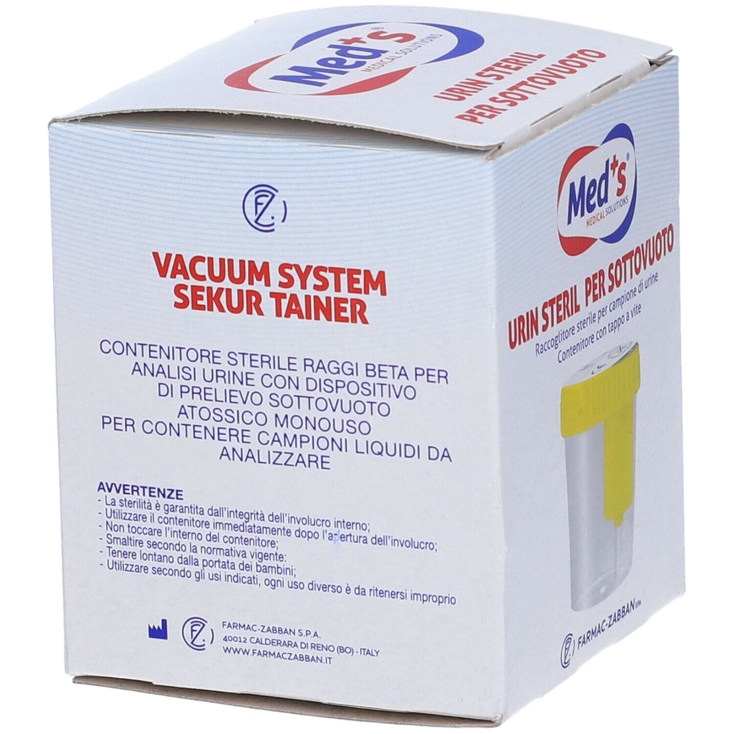 CONTENITORE URINE MEDS URIN STERIL TAPPO A VITE - Nuovi Stock