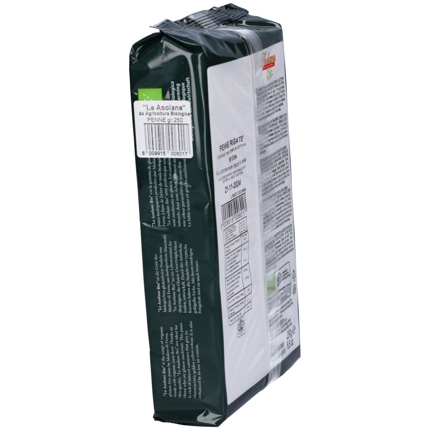 Le Asolane Bio Penne Rigate 250 G