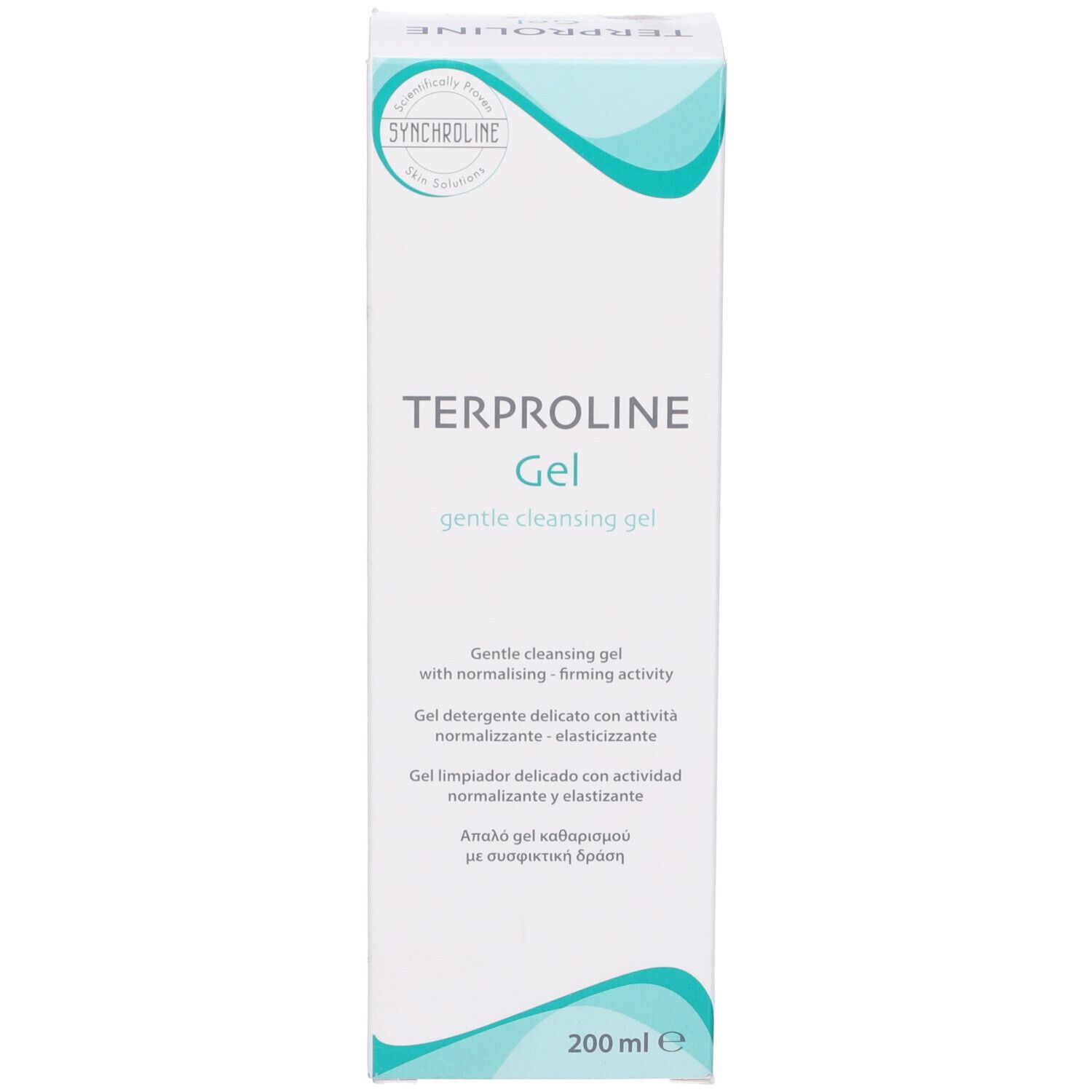 Scatola con scritta: Terproline Gel. 200 ml.