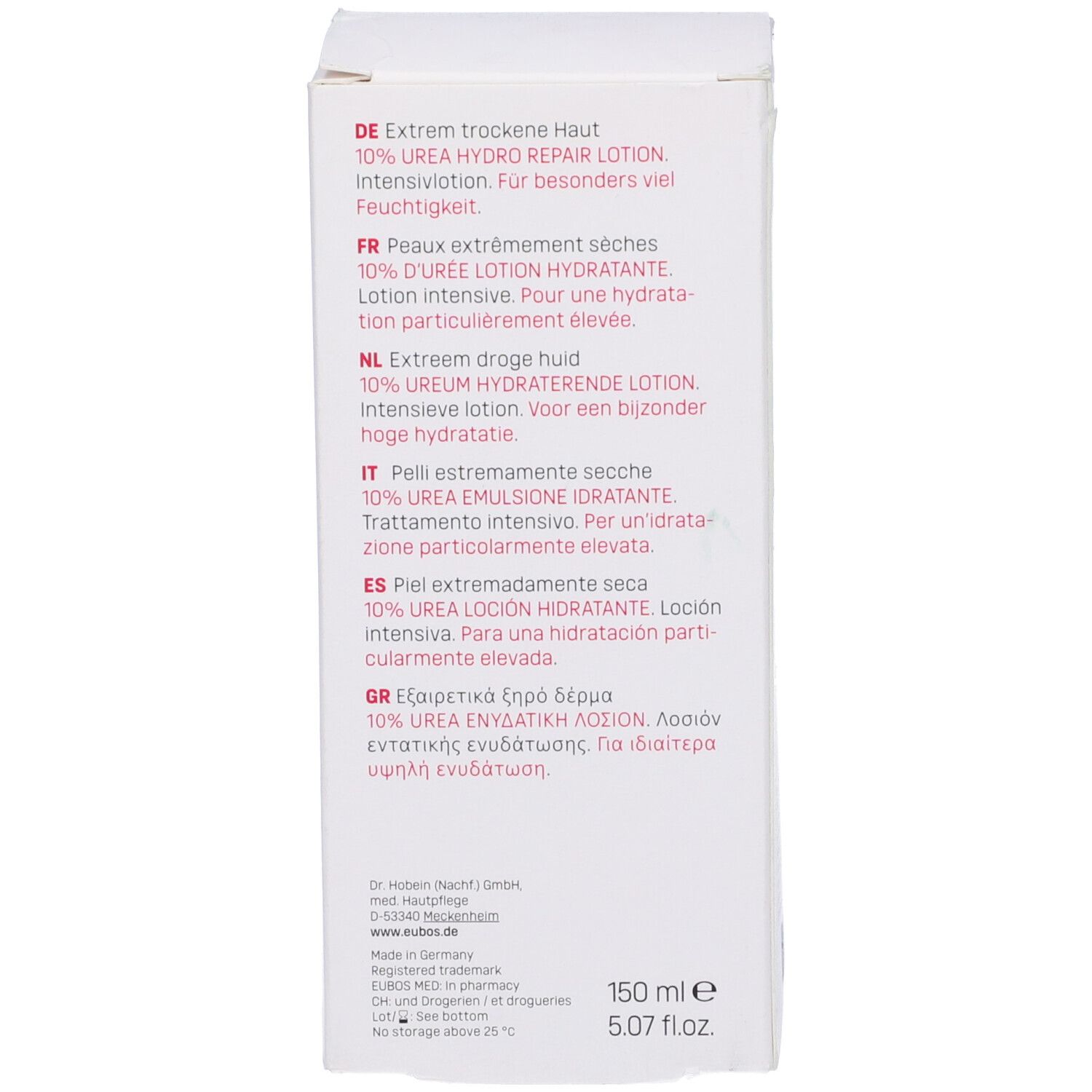 Eubos Urea 10% Hydro Repair Emulzione Idratante