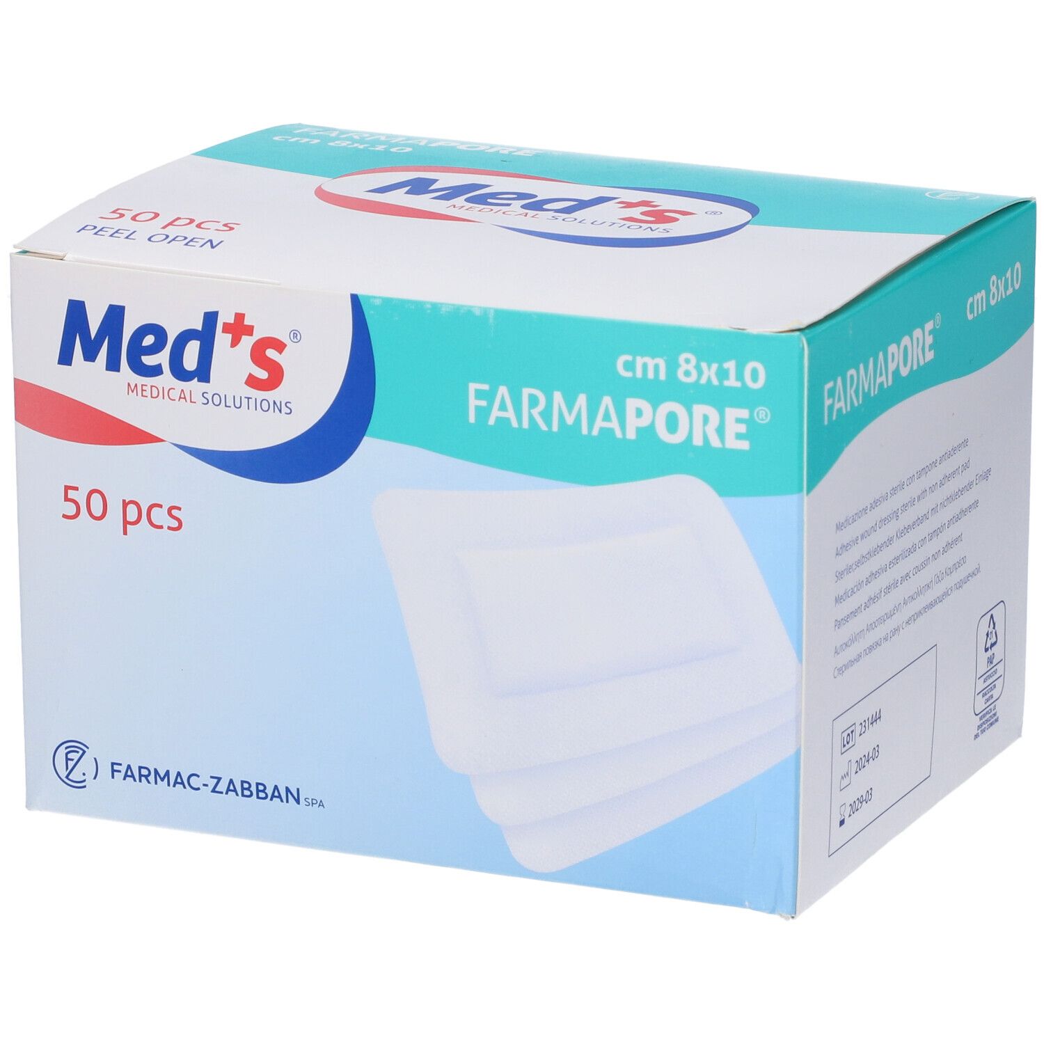 Meds Medic Ades St 8X10Cm 50Pz