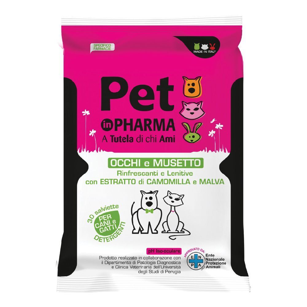 Pet In Pharma Salviettine Occhi Muso 30 Pezzi