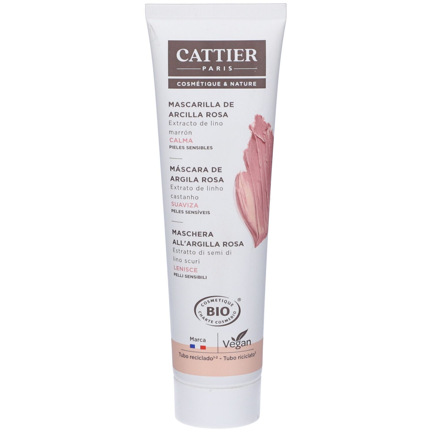 Maschera Argilla Rosa E Aloe Vera Bio Pelli Sensibili 100 Ml