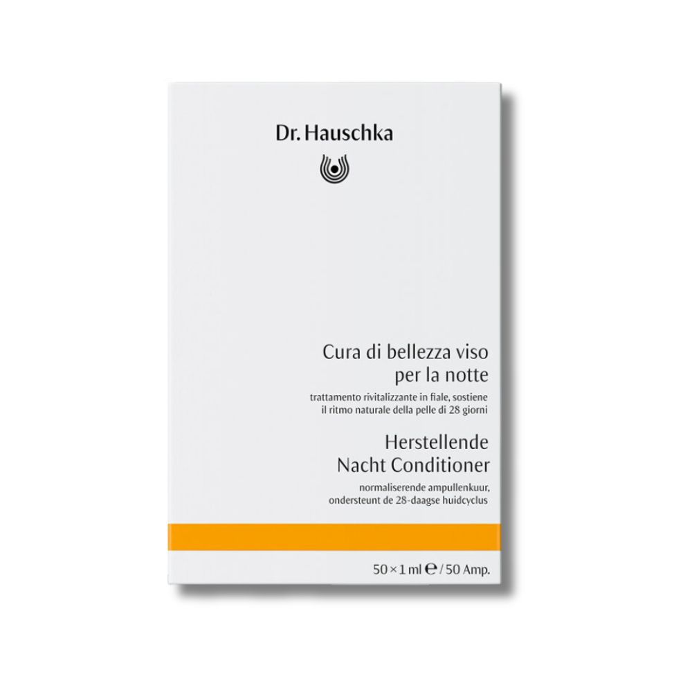 Scatola bianca con informazioni sul prodotto. Striscia arancione.