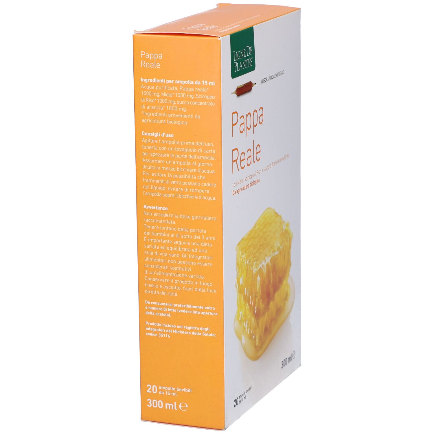 Pappa Reale Biologico 20 Ampolle Bevibili Da 15 Ml