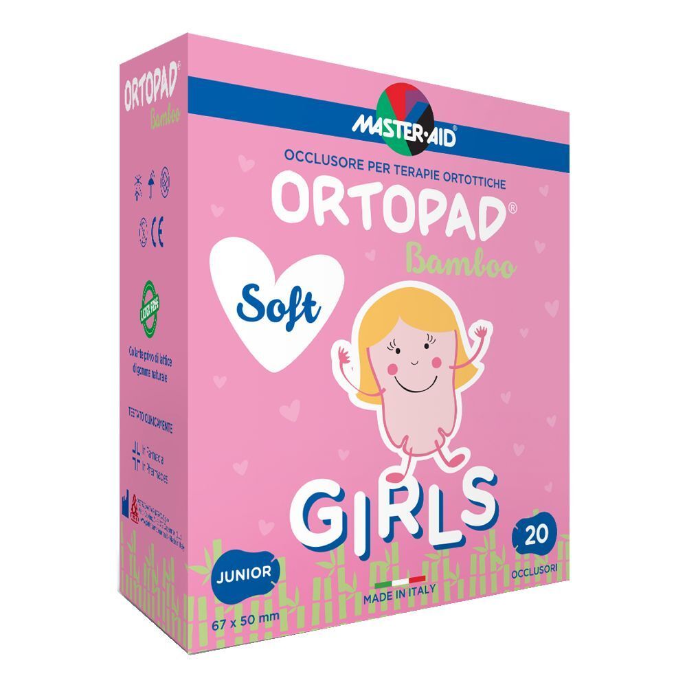 Cerotto Oculare Per Ortottica Ortopad Soft Girls Junior 20 Pezzi