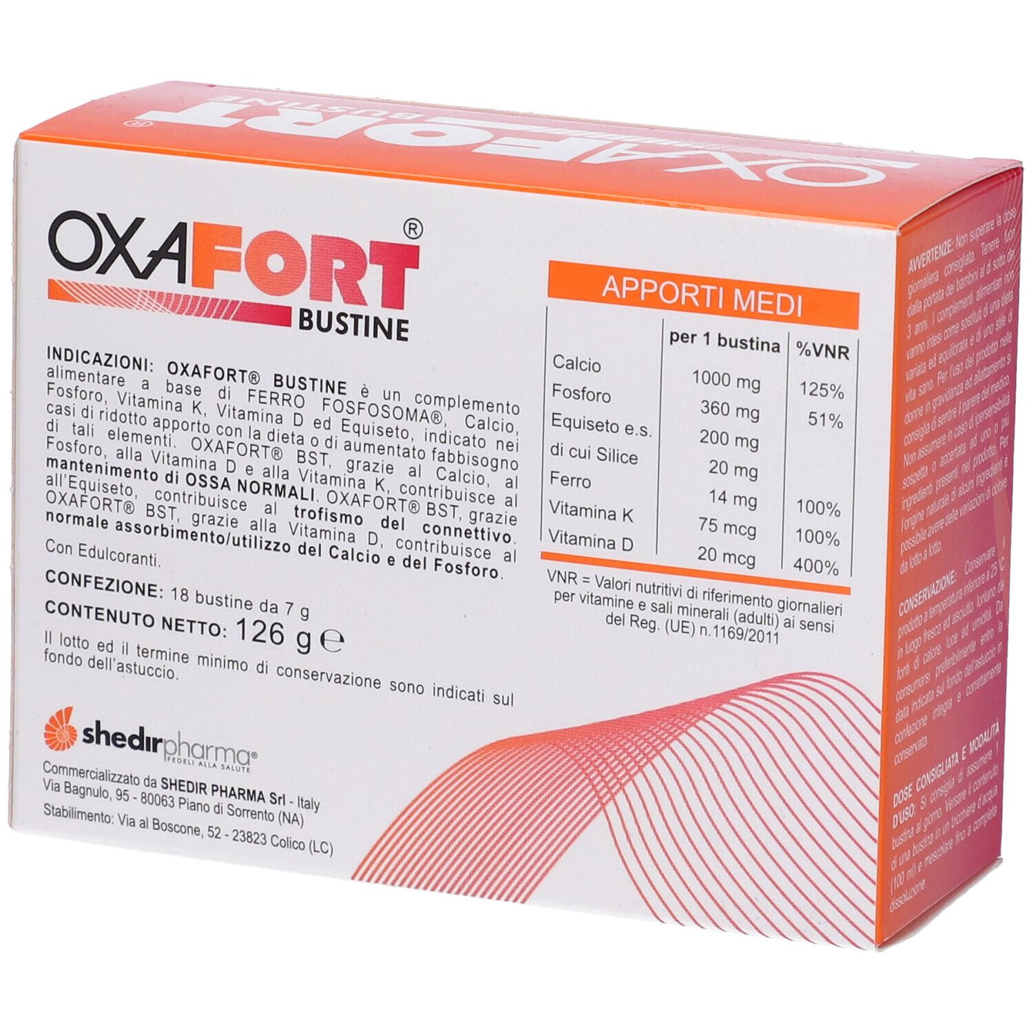Oxafort 18 Bustine In Astuccio Da 126 G