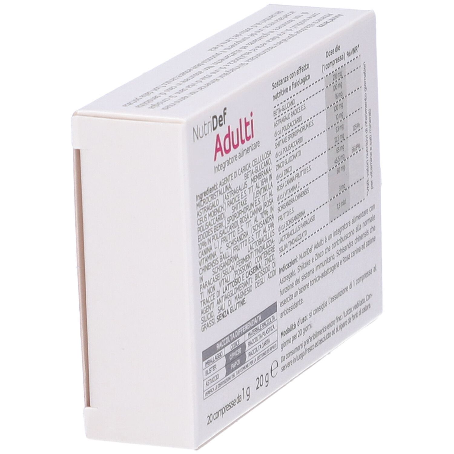 Nutridef Adulti 20 Compresse