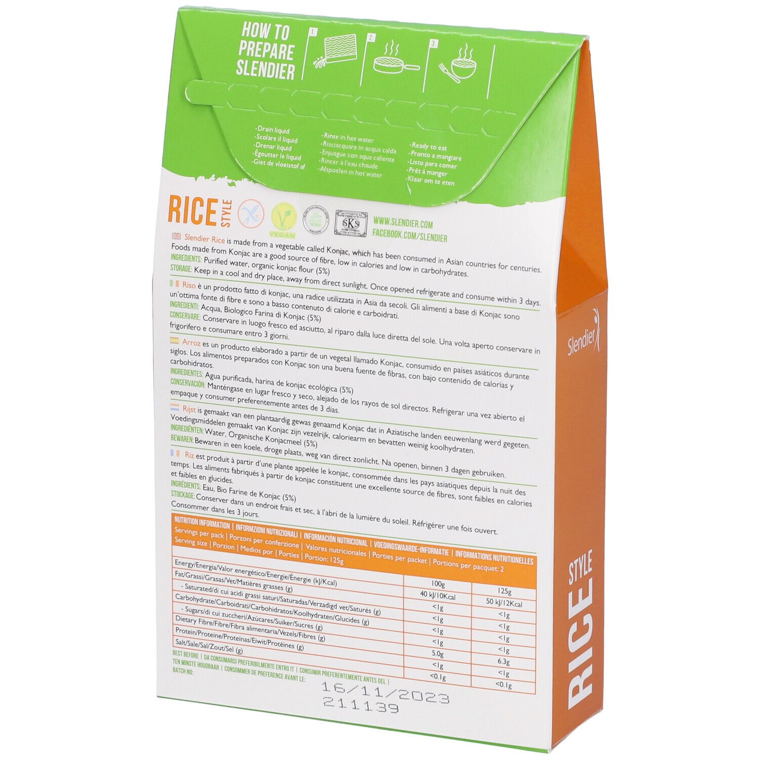 Shirataki Riso Bio 250G