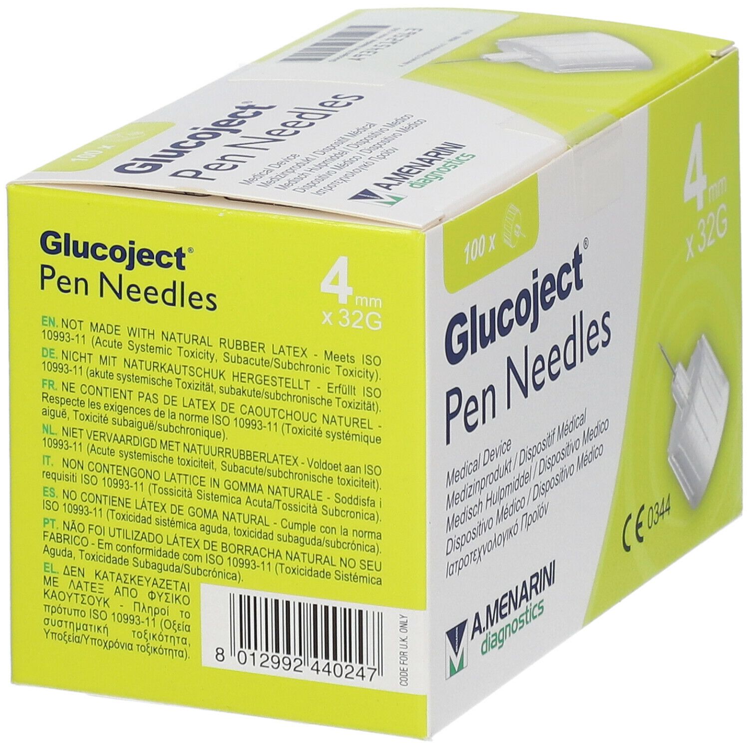 Glucoject® Pen Needles 32G 4mm