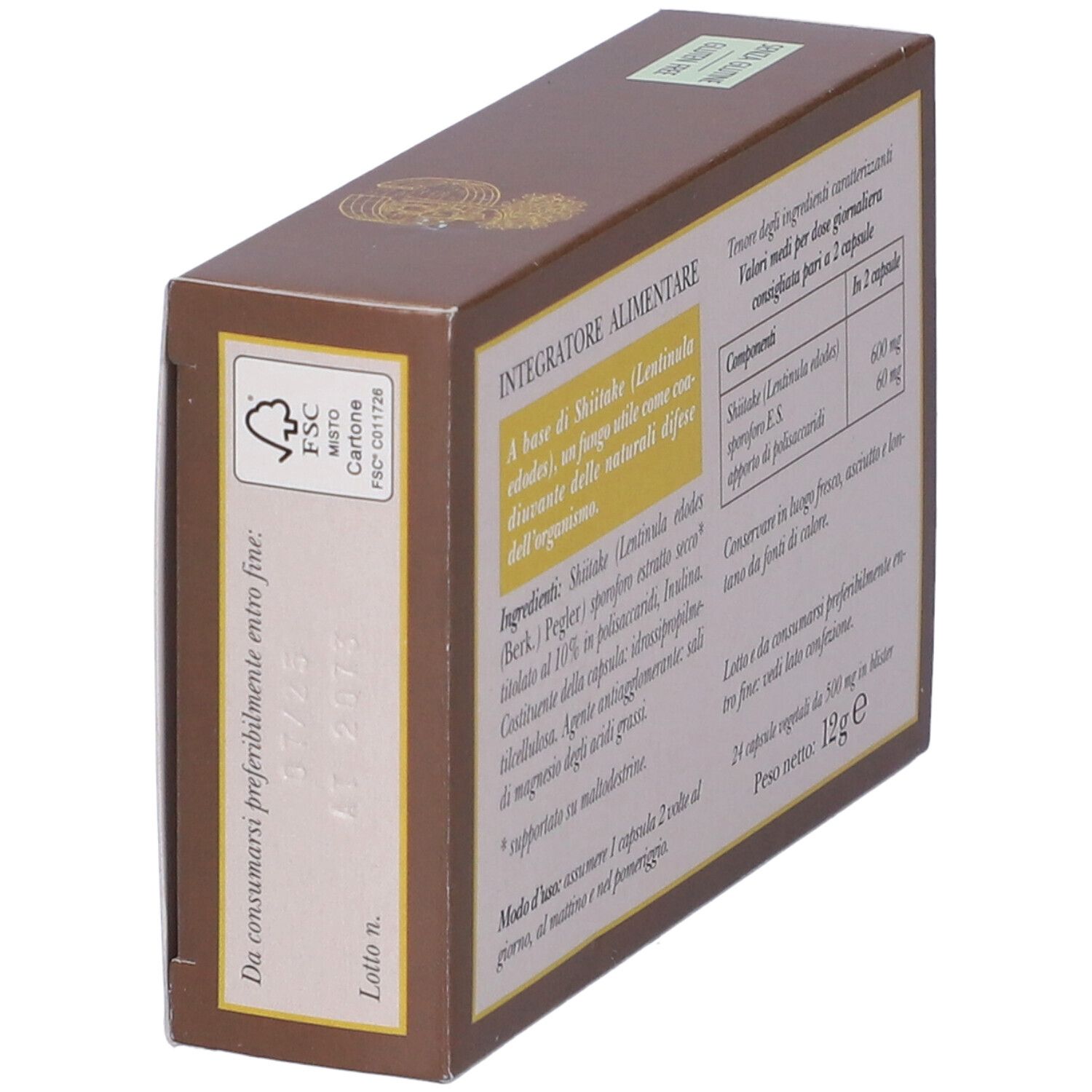 Shitake 24 Capsule Vegetali