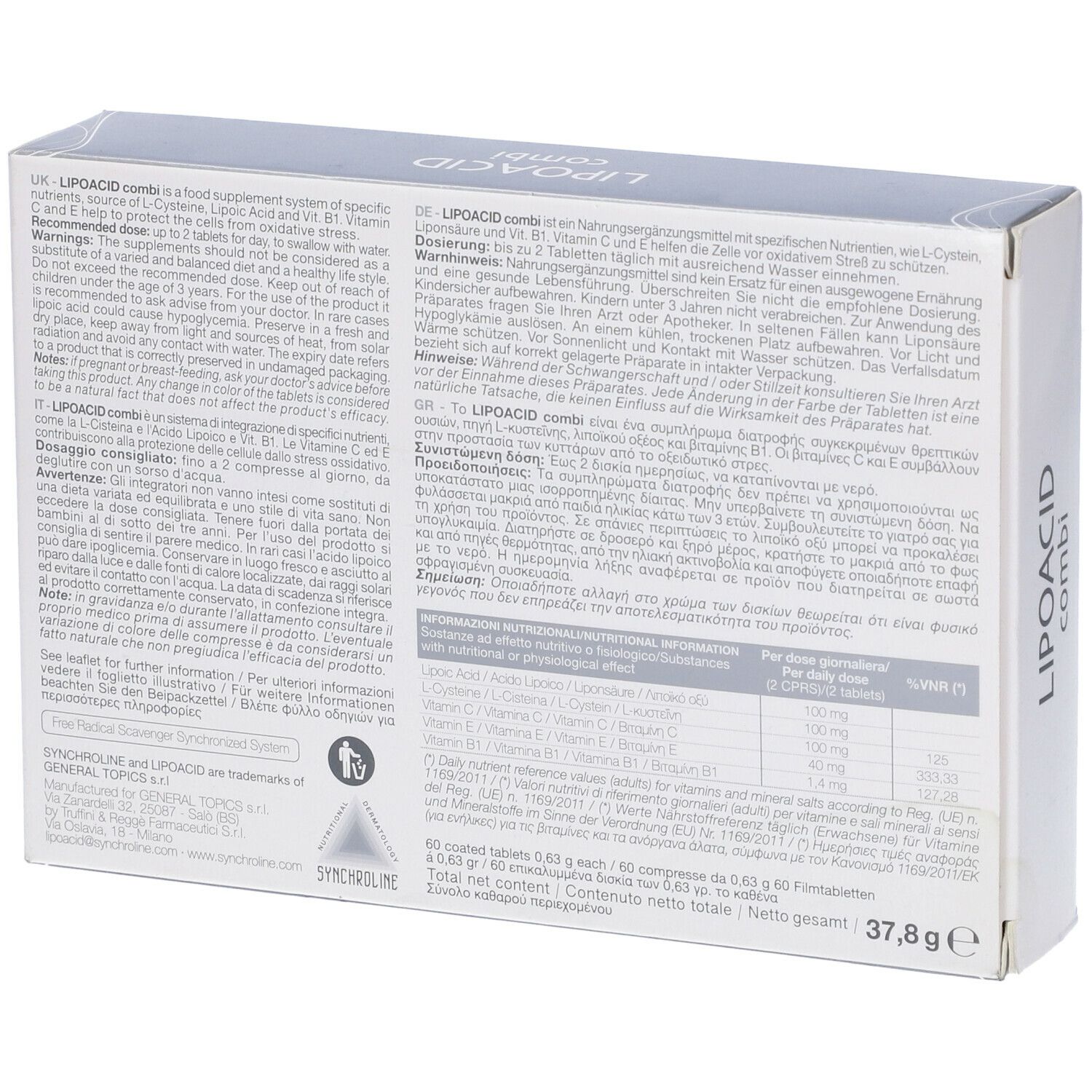 Lipoacid Combi 60 Compresse