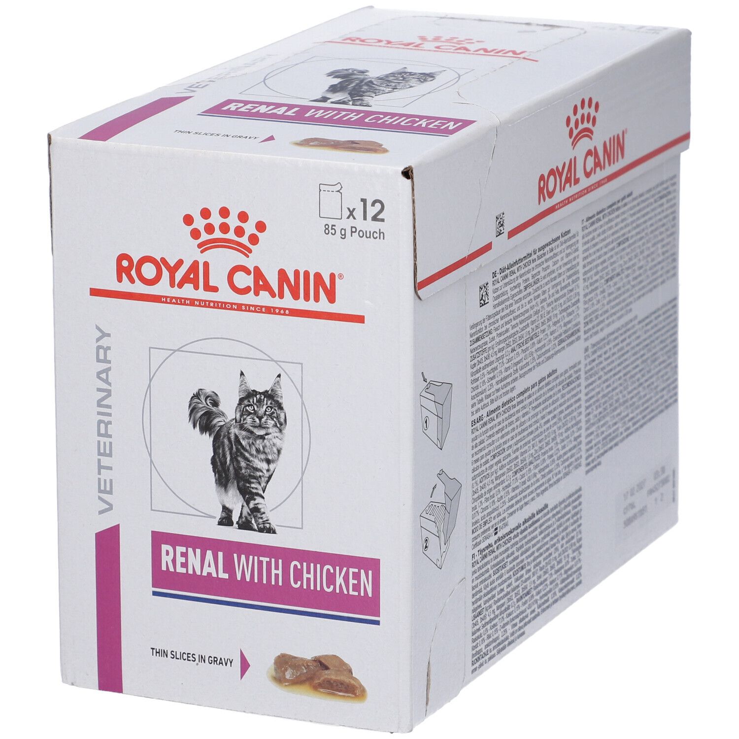 Veterinary Health Nutrition Wet Cat Renal Chicken 12X85 G