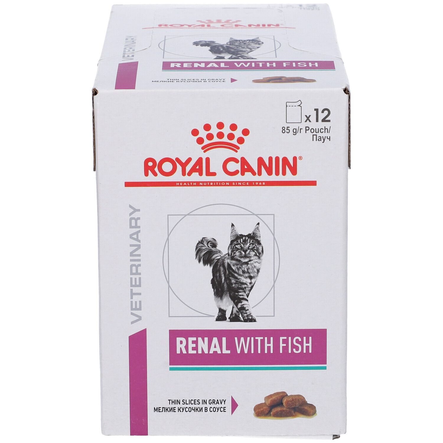 Veterinary Health Nutrition Wet Cat Renal Fish 12X85 G