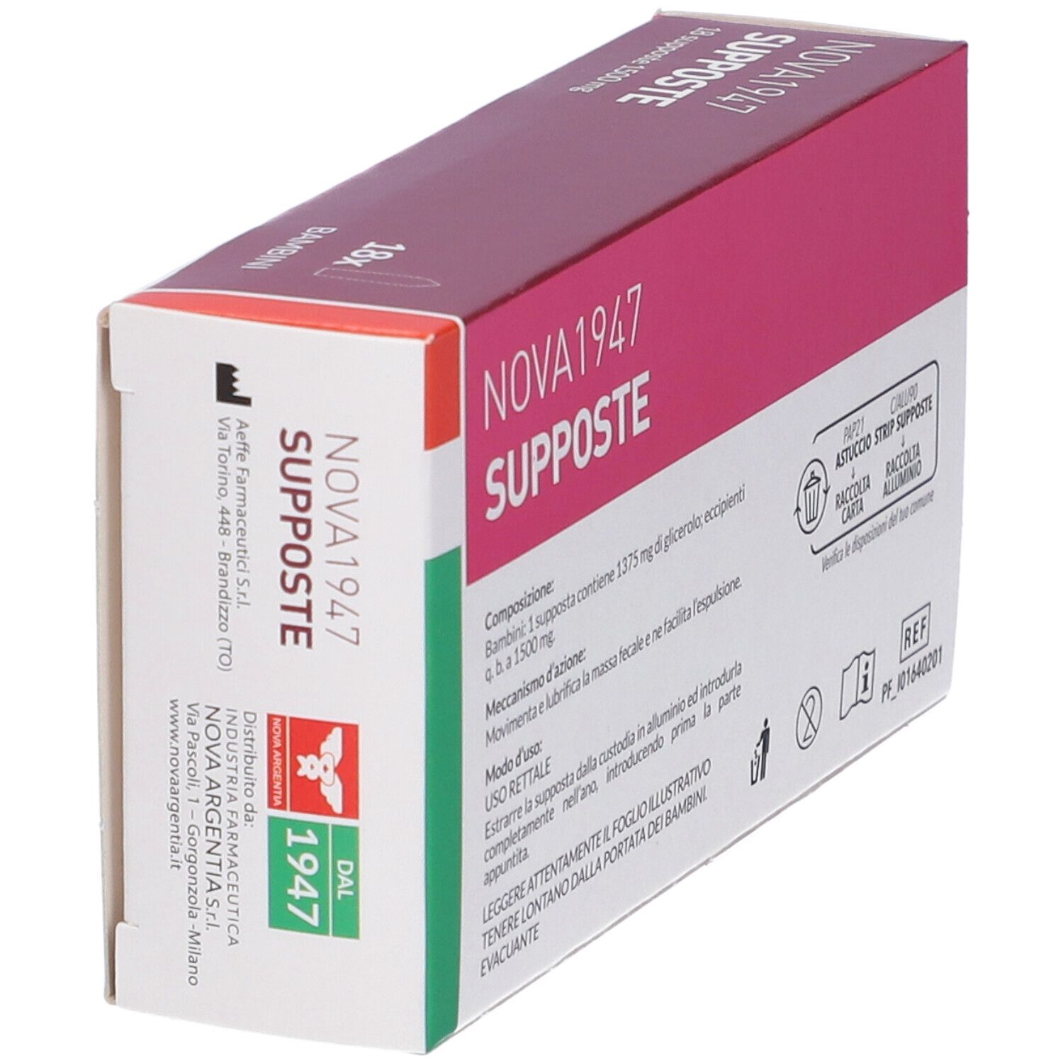 Nova1947 Glicerolo 1500mg Supposte Bambini