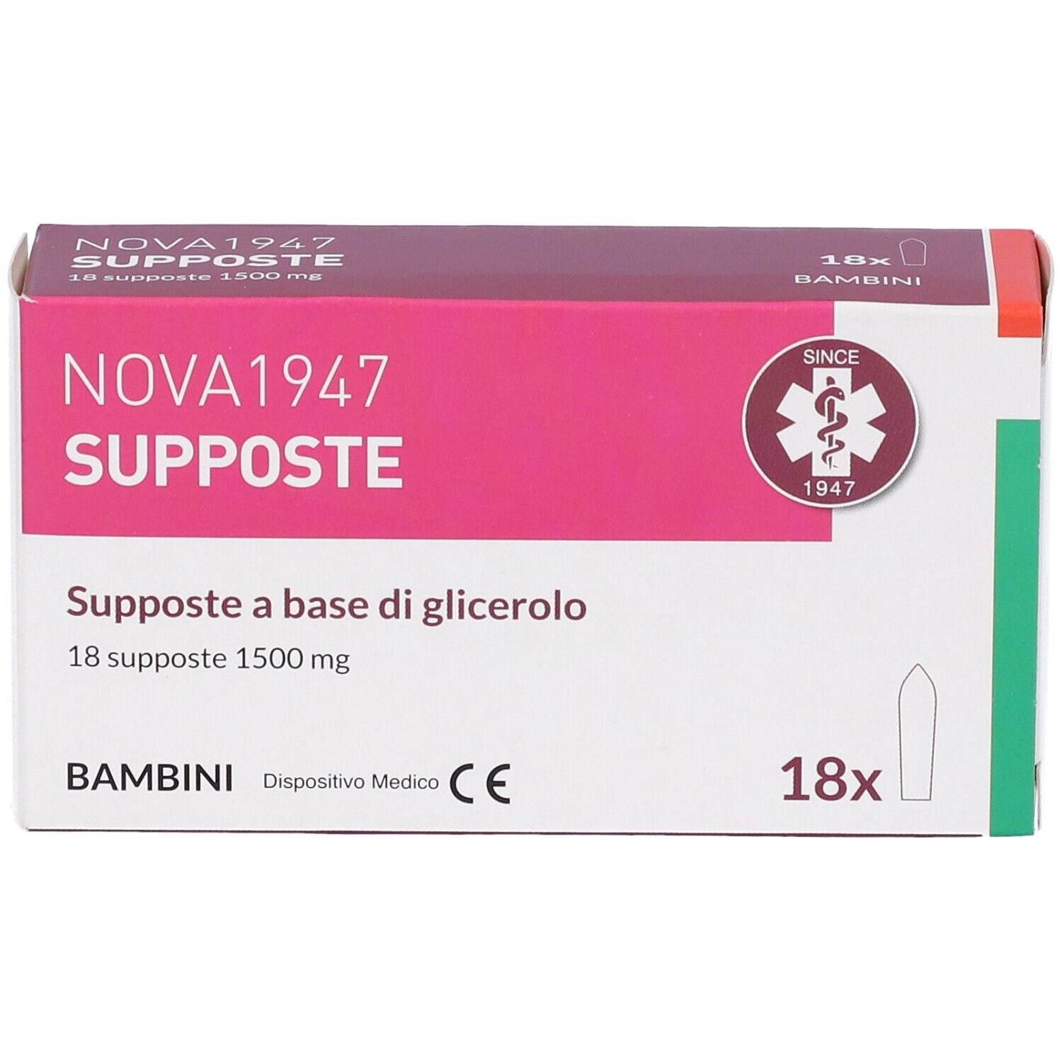 Nova1947 Glicerolo 1500mg Supposte Bambini