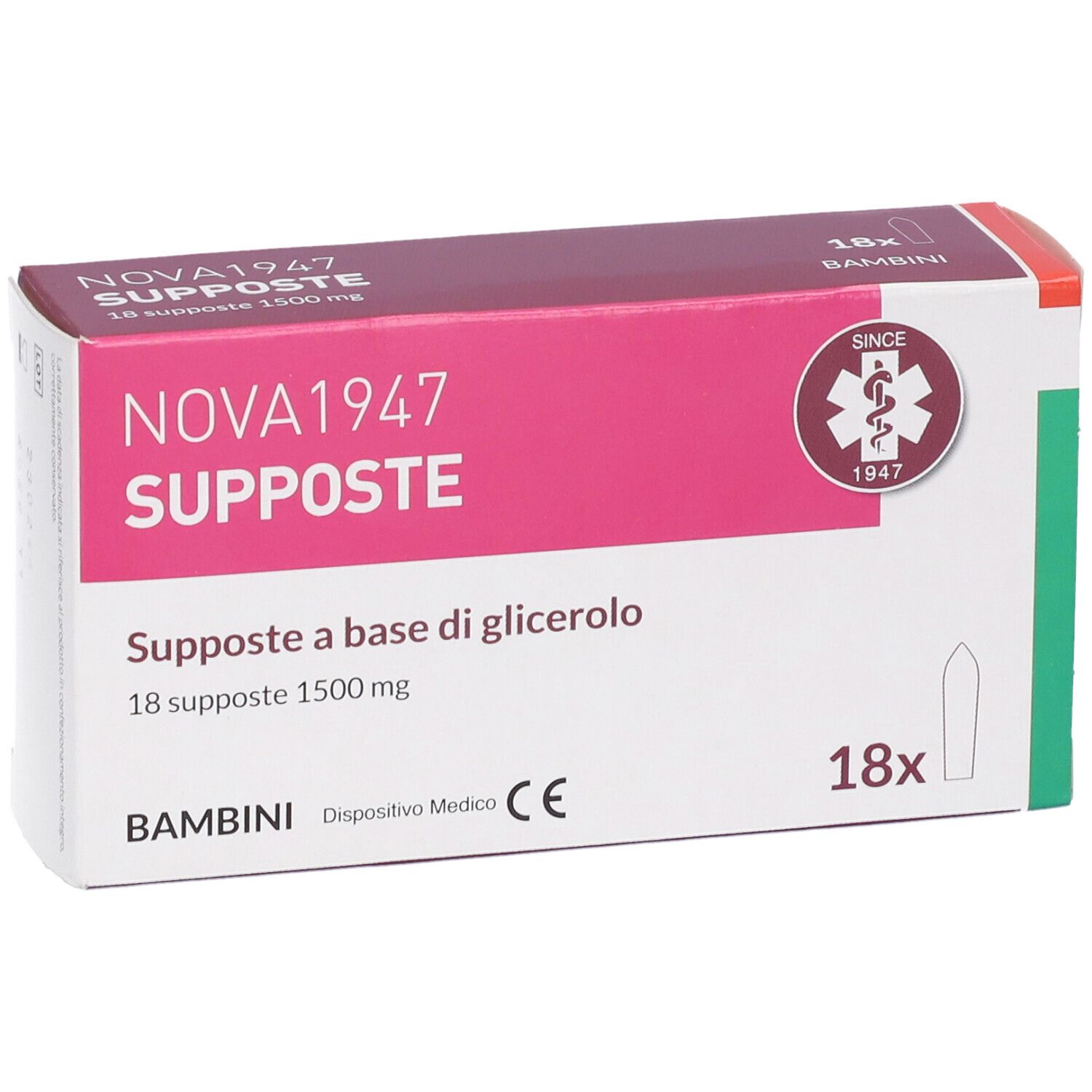Nova1947 Glicerolo 1500mg Supposte Bambini