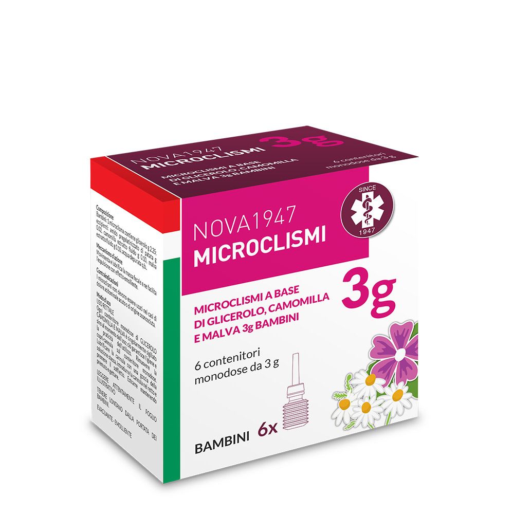Nova1947 Microclismi 3g Bambini Contenitori Monodose