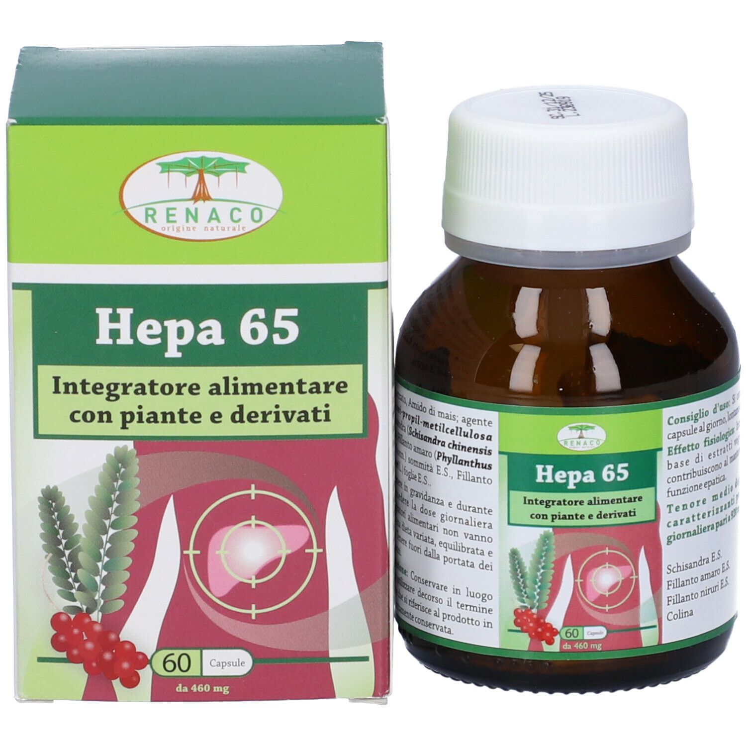 Hepa 65 60 Capsule Flacone 28,8 G