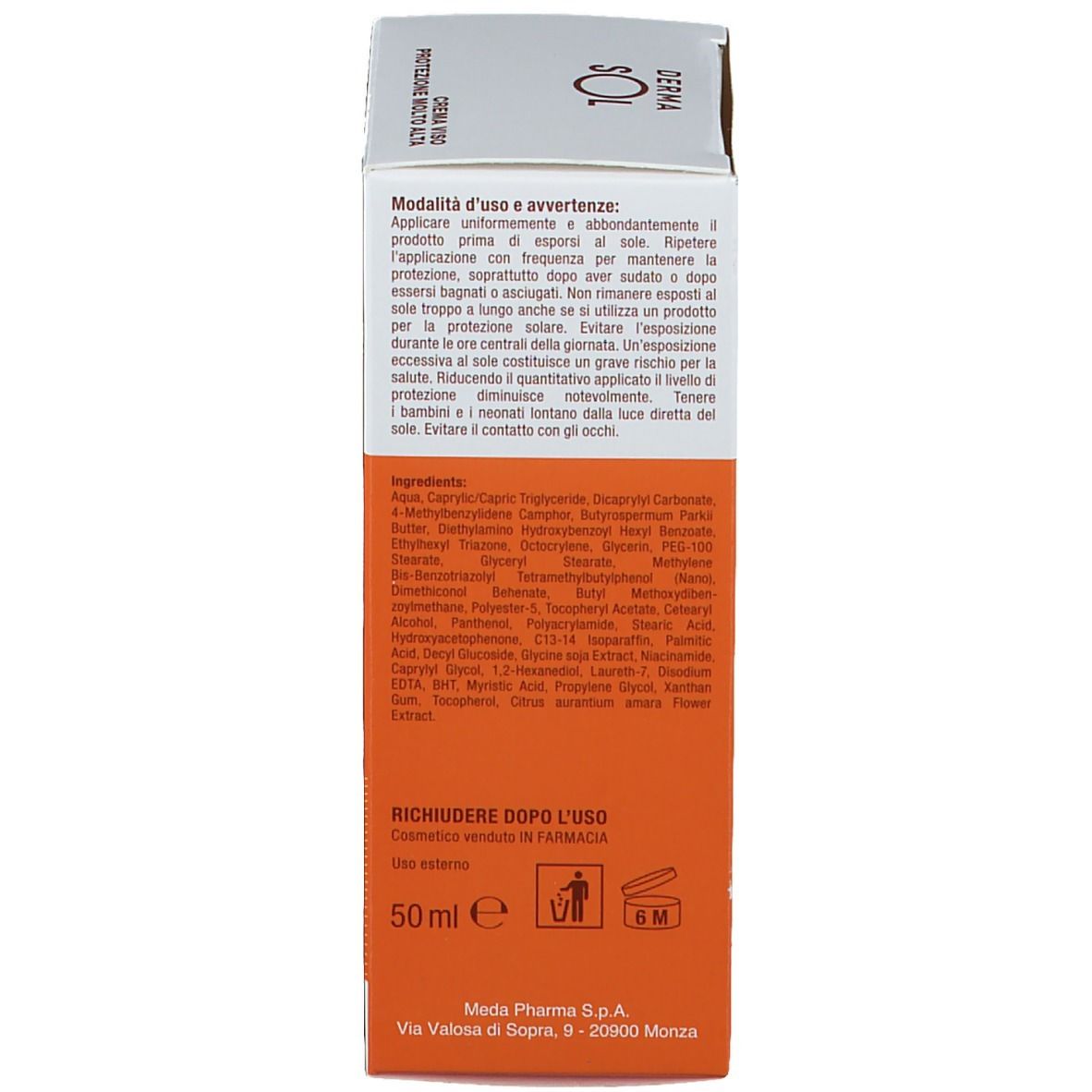 DERMASOL Dermoprotezione Attiva Crema Viso SPF 50+