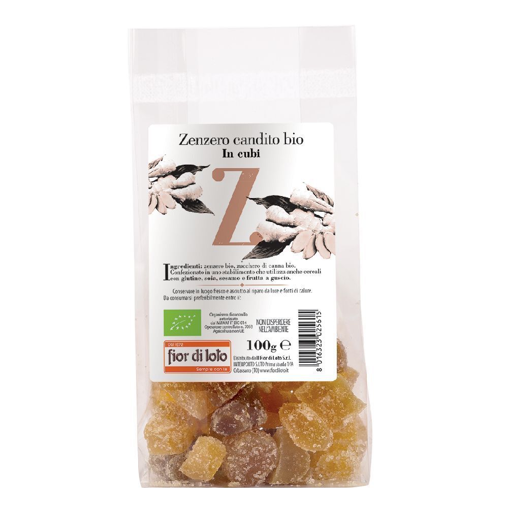 Zenzero Candito Cubi Bio 100 G