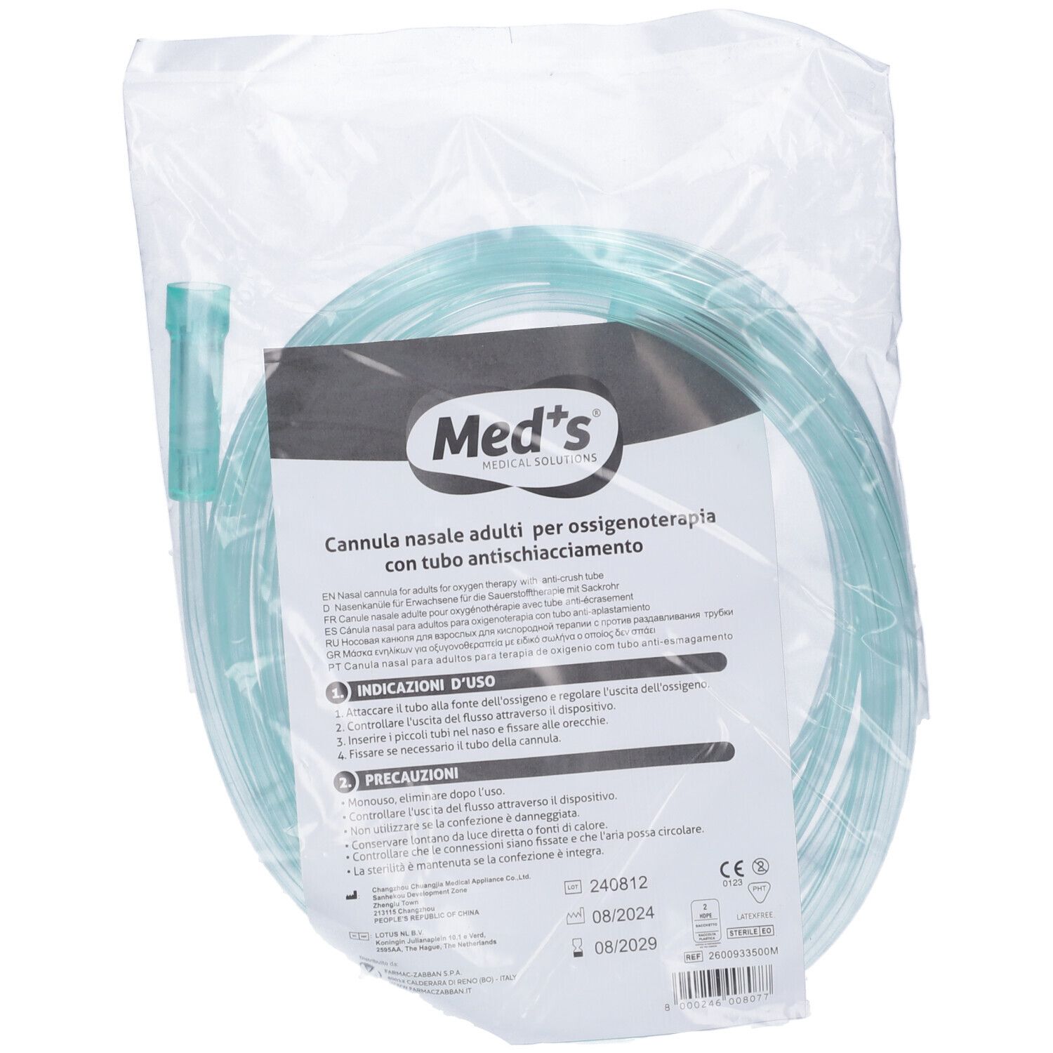 Occhiali Ossigenoterapia Meds Sterili