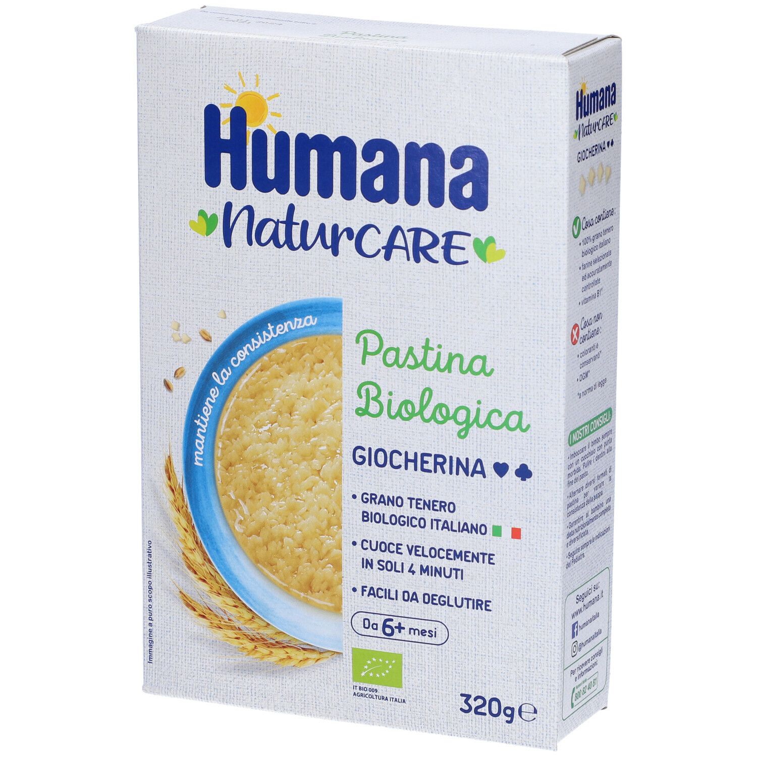 Humana Giocherina Biologica Pastina 320 g