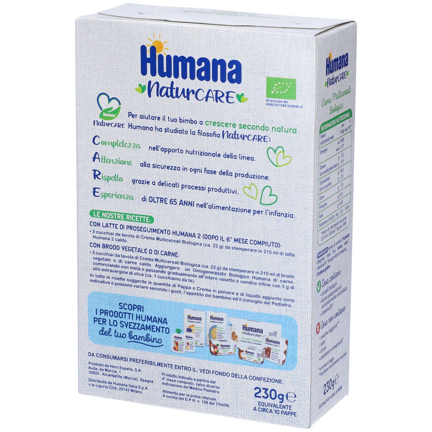 Humana Crema Multicereali Biologica