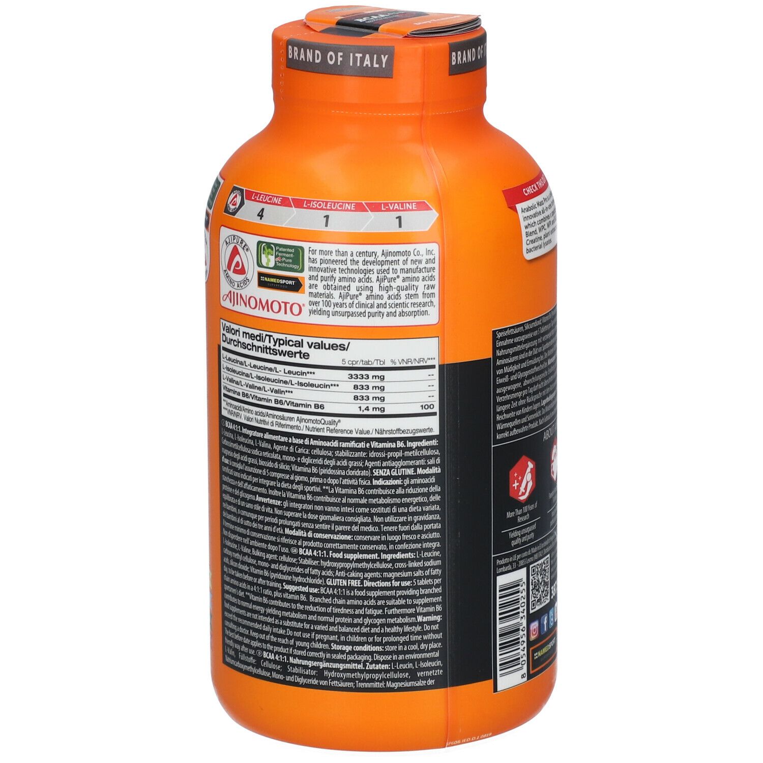 NAMEDSPORT® BCAA 4:1:1 Extreme Pro Ajinomoto