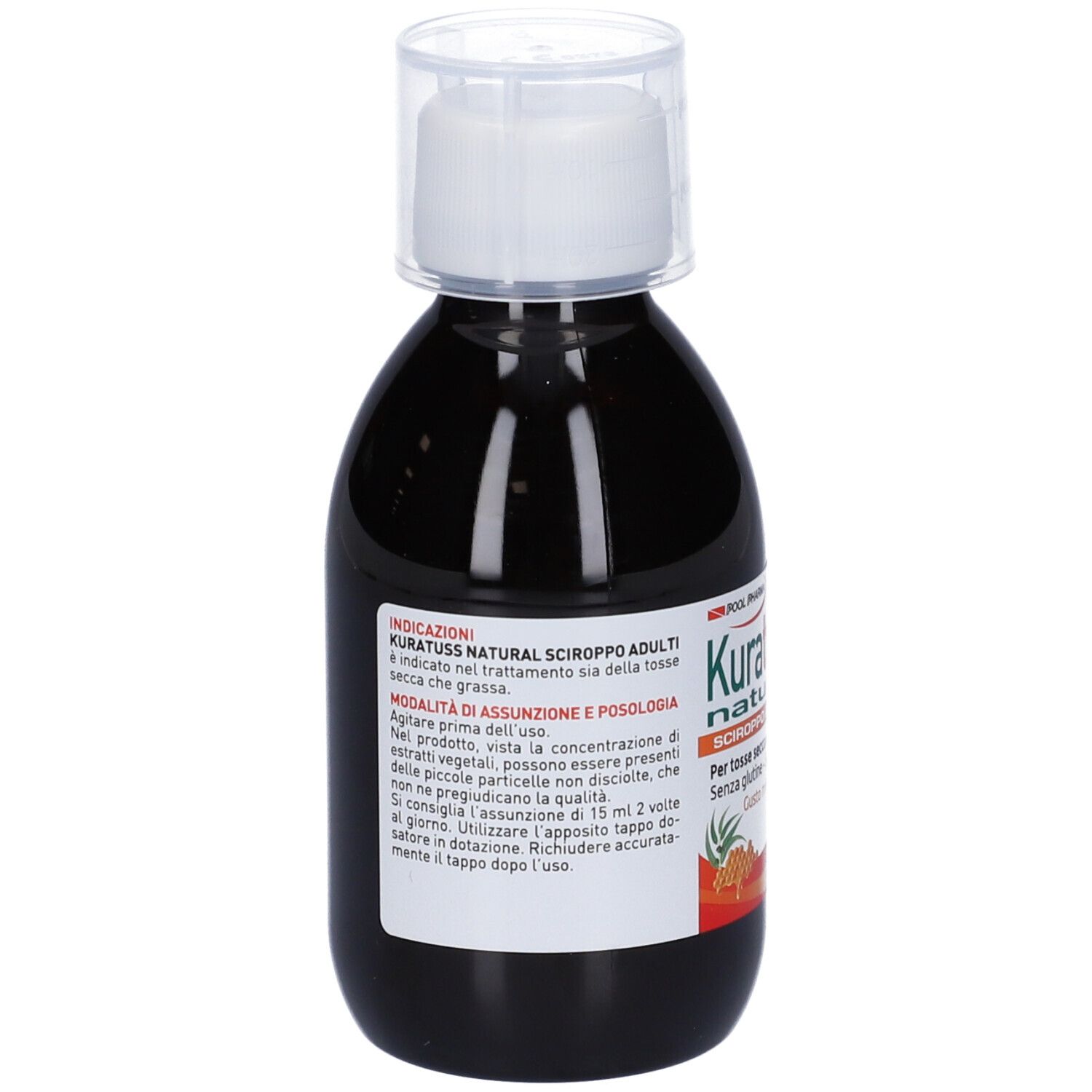 Kuratuss Natural Sciroppo Adulti Tosse Secca Grassa Gusto Miele Eucalipto