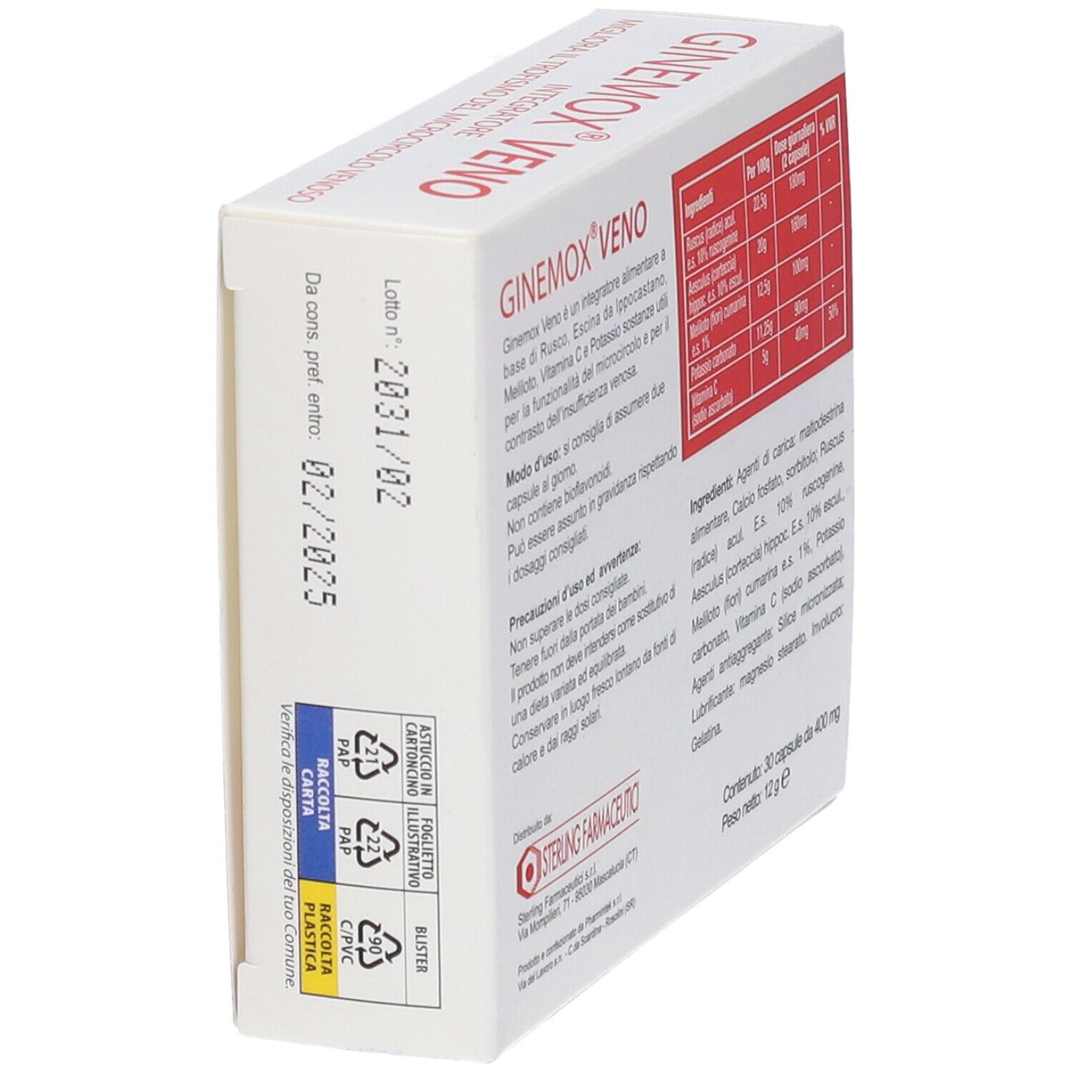Ginemox Veno 30 Capsule