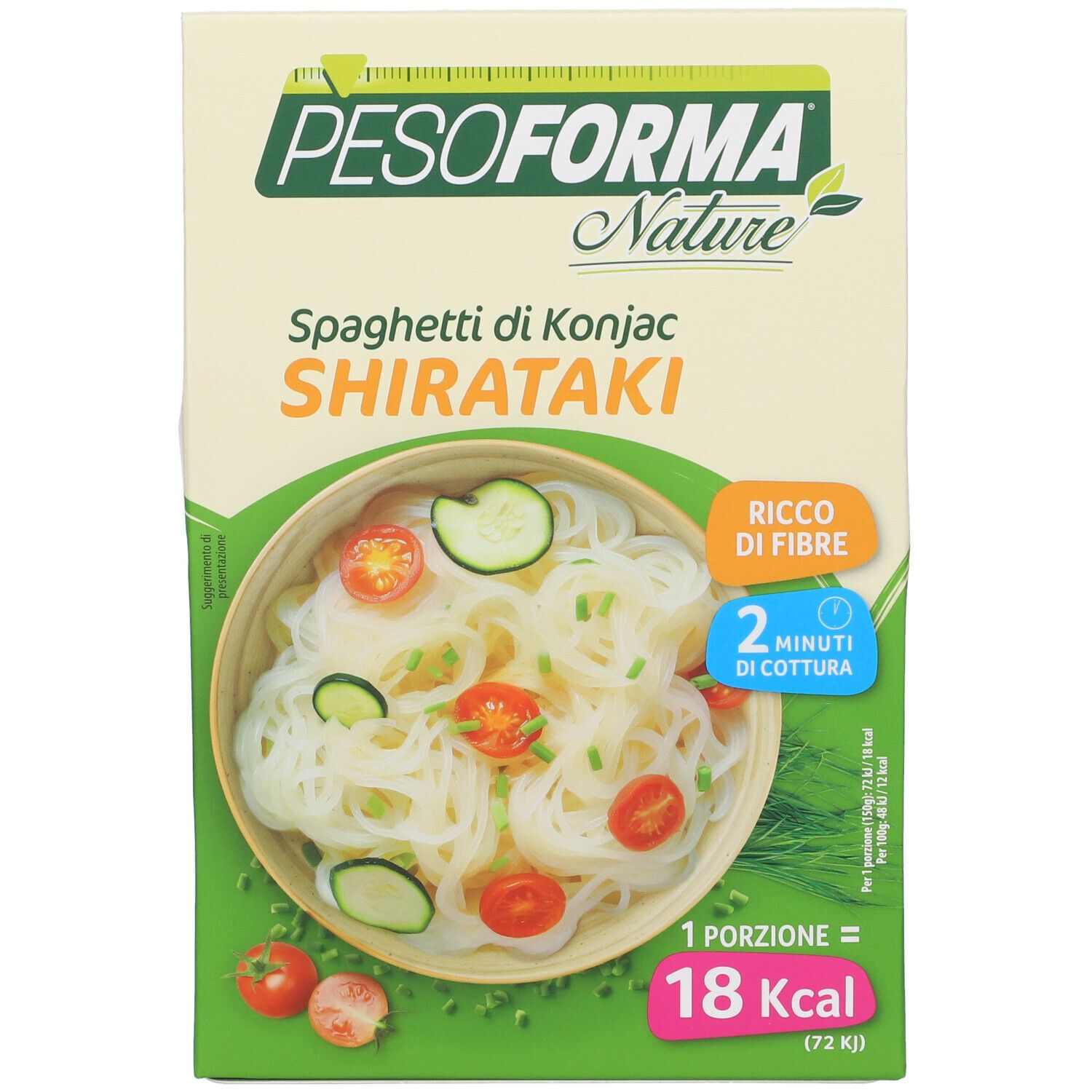 PESOFORMA® Nature Spaghetti di Konjac Shirataki