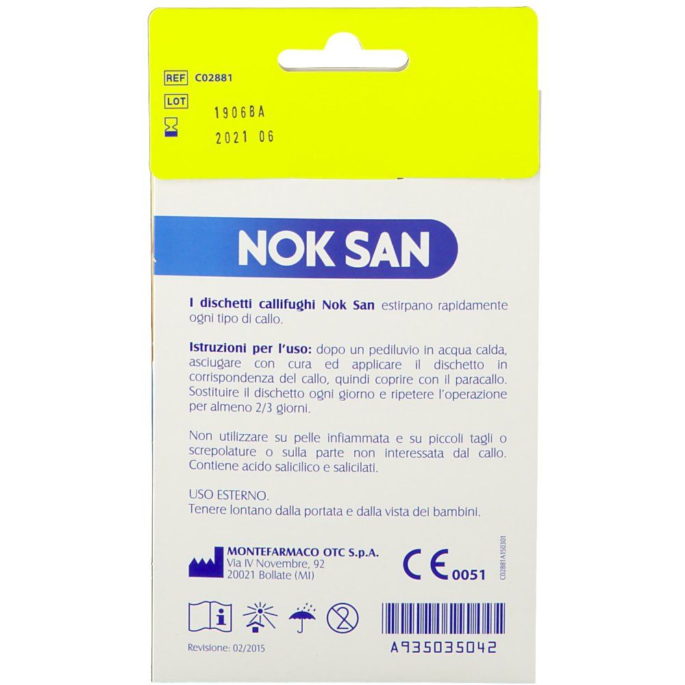 Nok San Cerotti Dischetti Callifughi con Paracalli Infradito