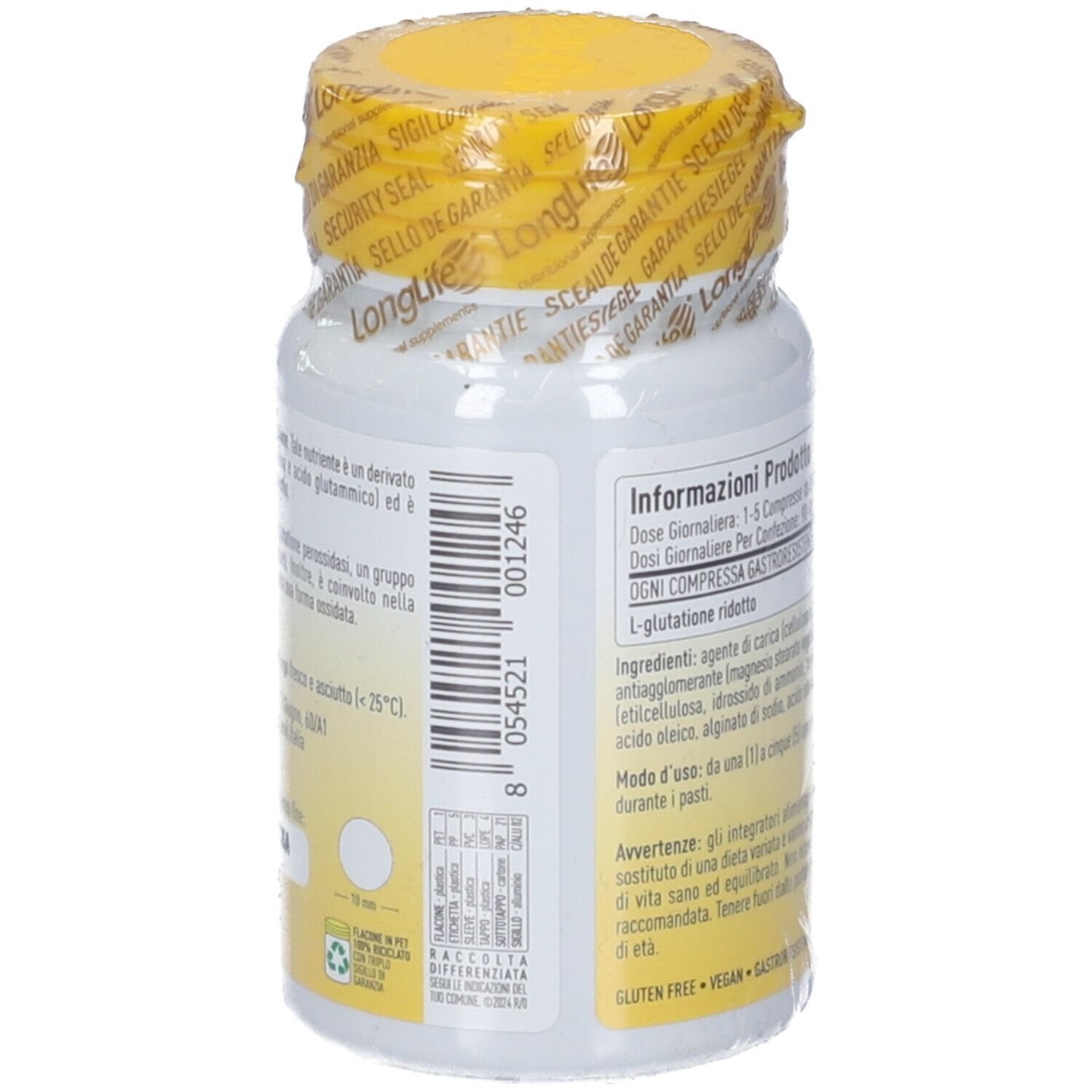 LONGLIFE L-GLUTATHIONE 90CPR