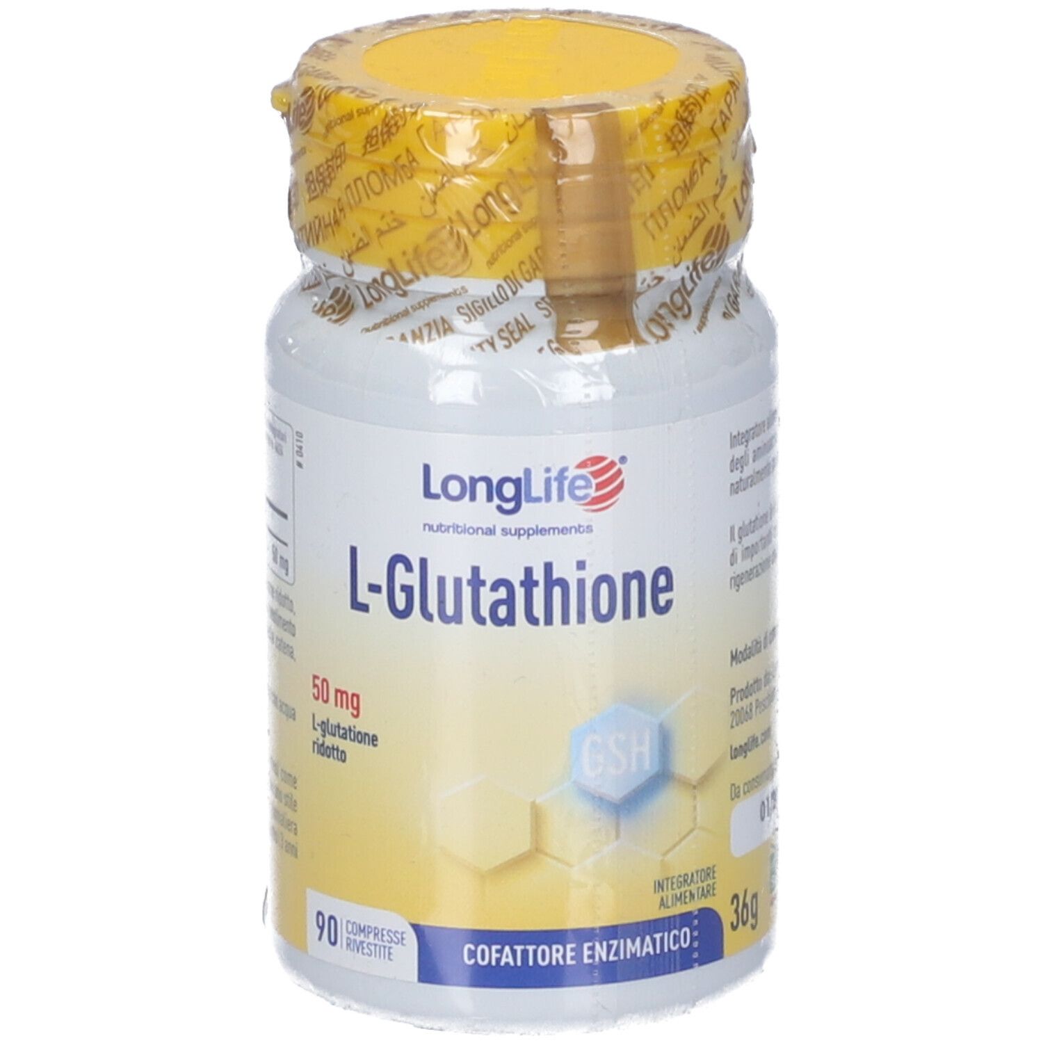 LONGLIFE L-GLUTATHIONE 90CPR