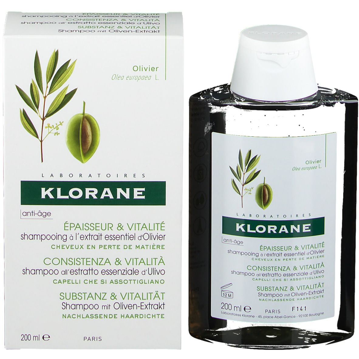 KLORANE Shampoo all'estratto essenziale d'Ulivo