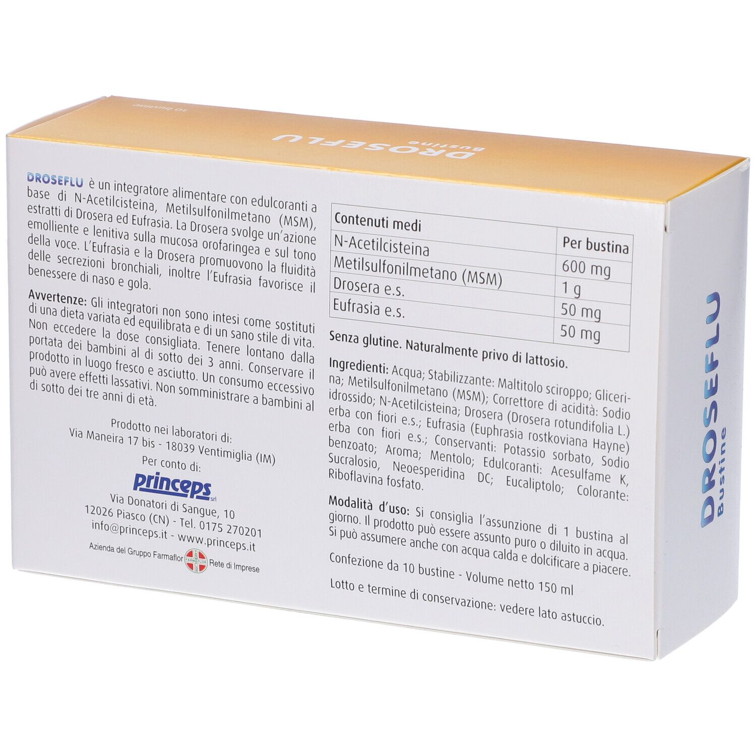 Droseflu 10 Bustine 15 Ml