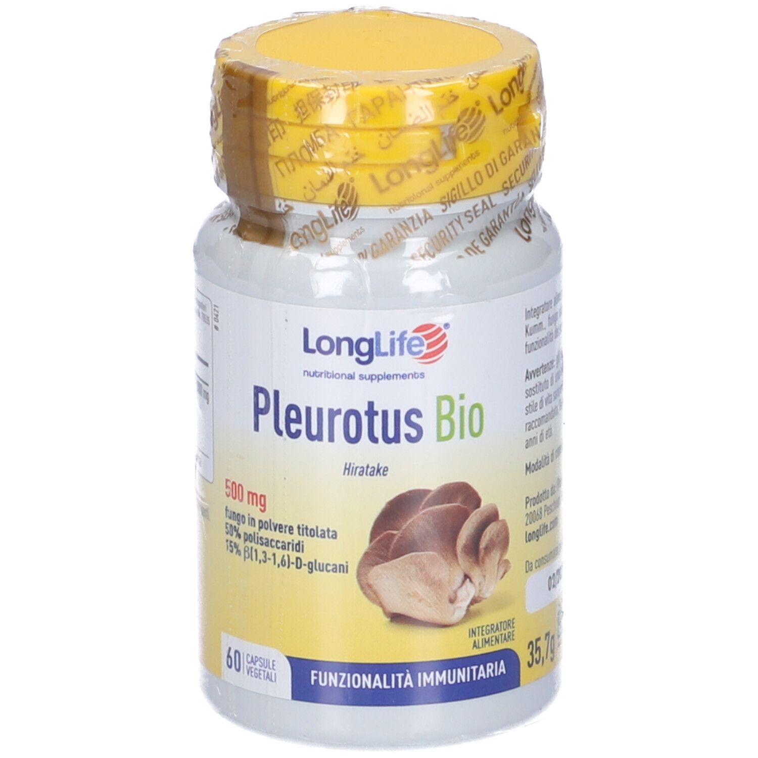 Longlife Pleurotus Bio 60Cps