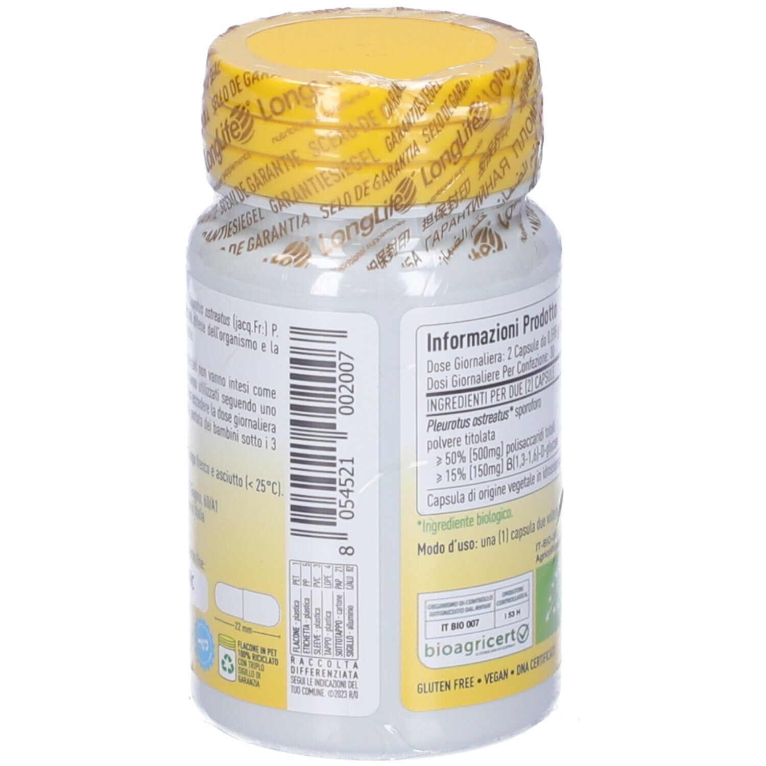 Longlife Pleurotus Bio 60Cps