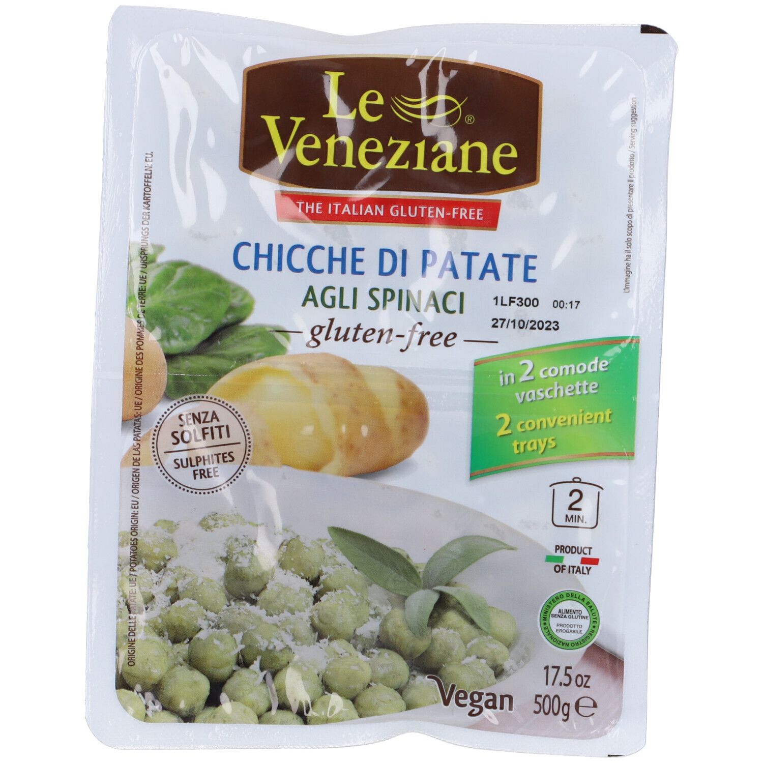 Le Veneziane Chicche Di Patate Agli Spinaci 500 G