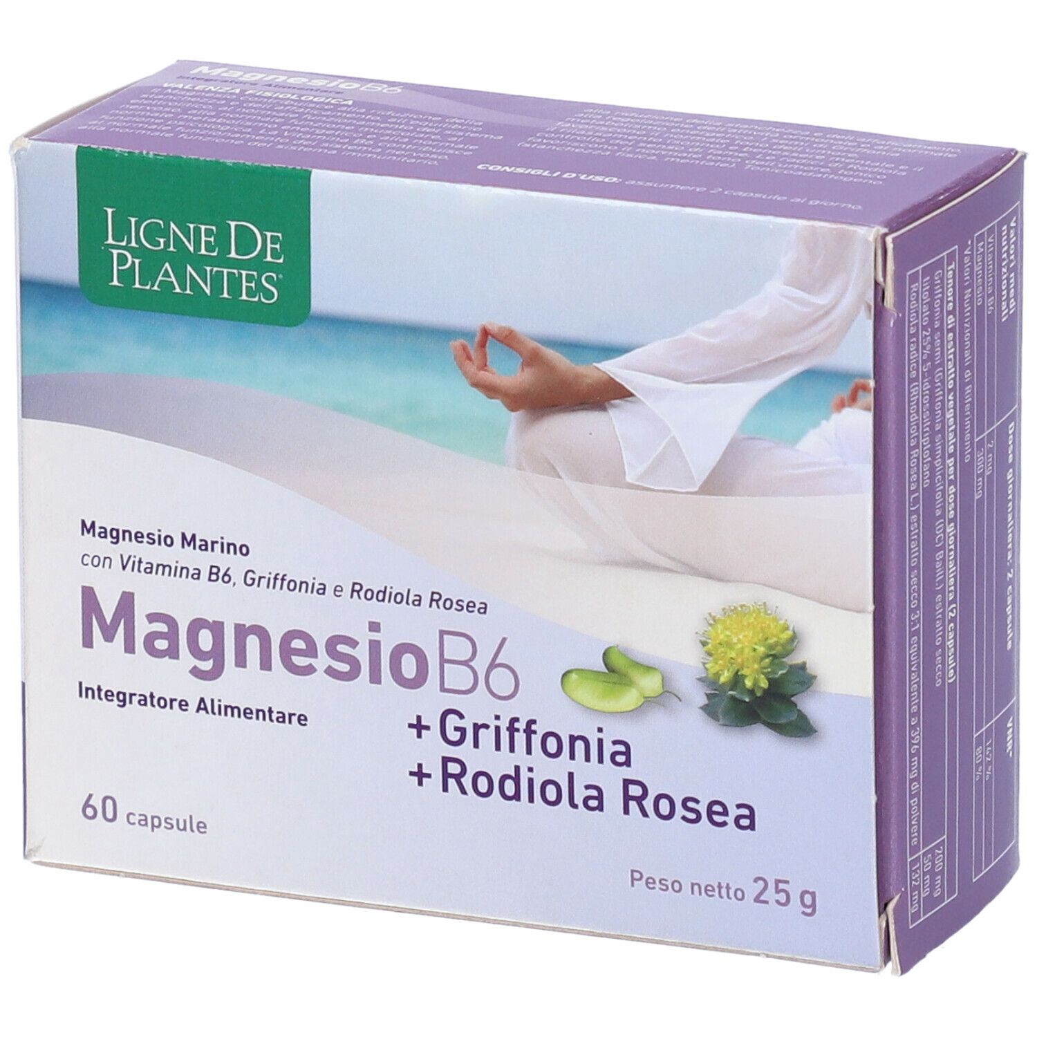 Ligne De Plantes Magnesio B6 + Griffonia + Rodiola Rosea