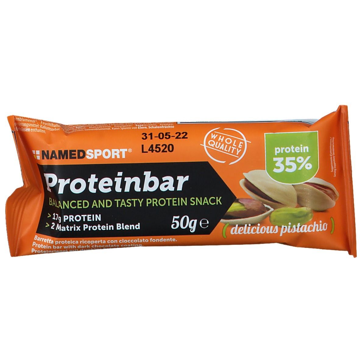 NAMEDSPORT® Proteinbar Delicious Pistacchio