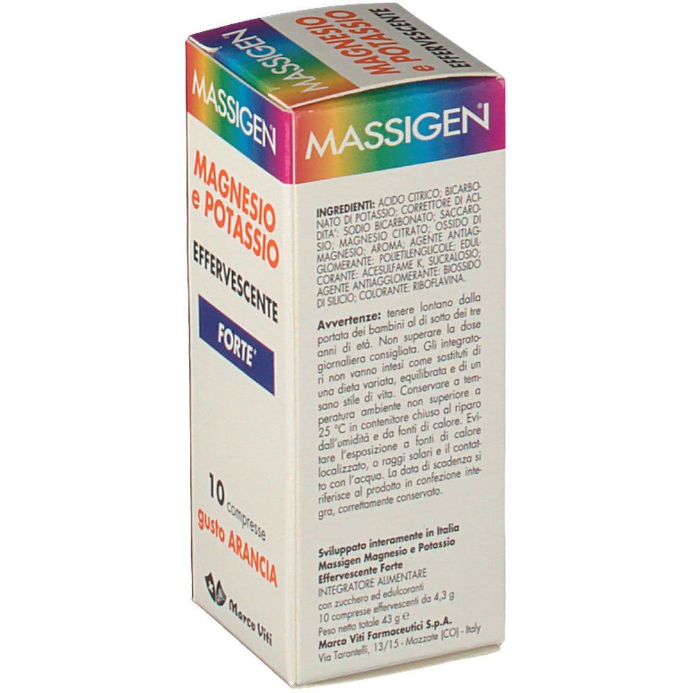 MASSIGEN® Magnesio e Potassio Effervescente Forte