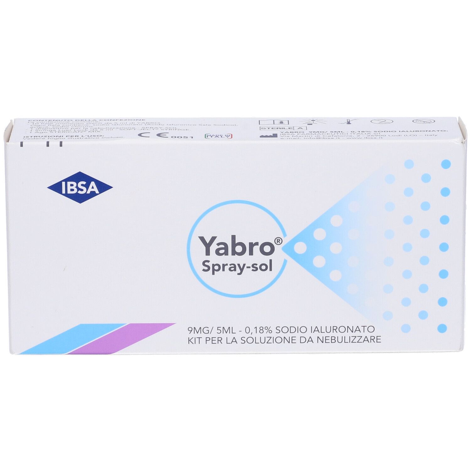 Yabro Spray-Sol 10 Fiale + Kit per Soluzione