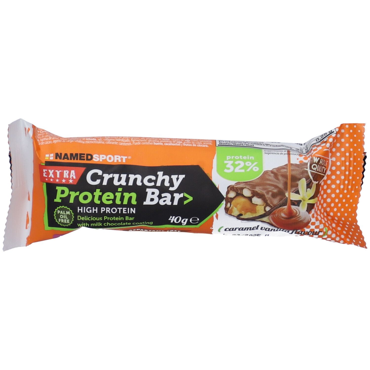 NAMEDSPORT® Crunchy Protein Bar Caramel Vanilla