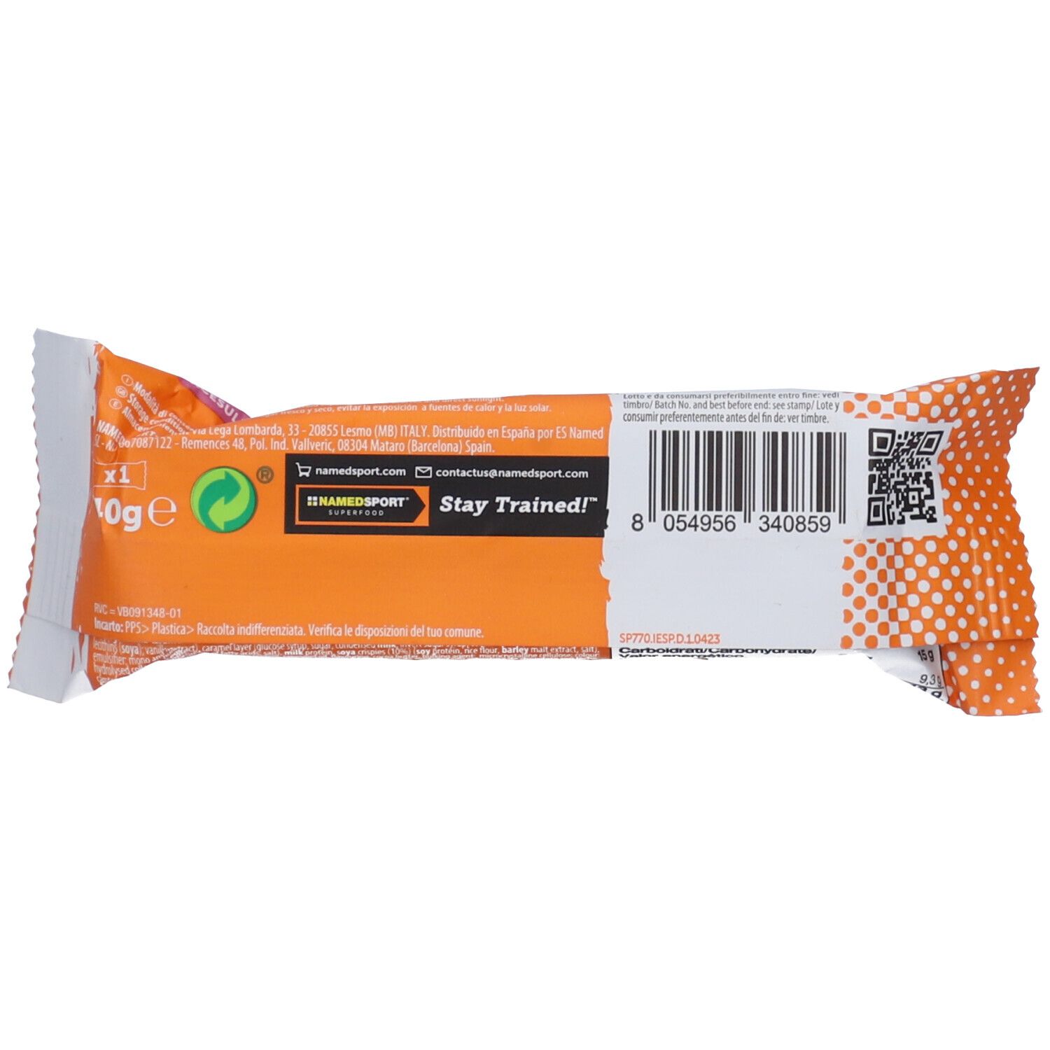 NAMEDSPORT® Crunchy Protein Bar Caramel Vanilla